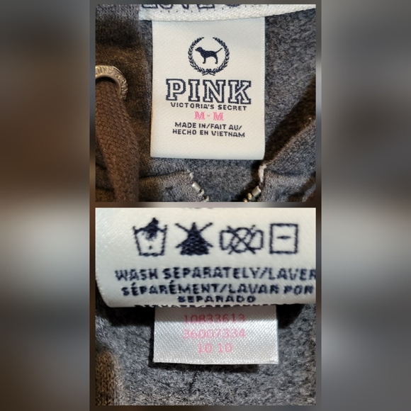 Victoria's Secret PINK Rare Vintage Y2K 3pc Bling Flared Sweats Heart Set XS-M - Picture 5 of 16